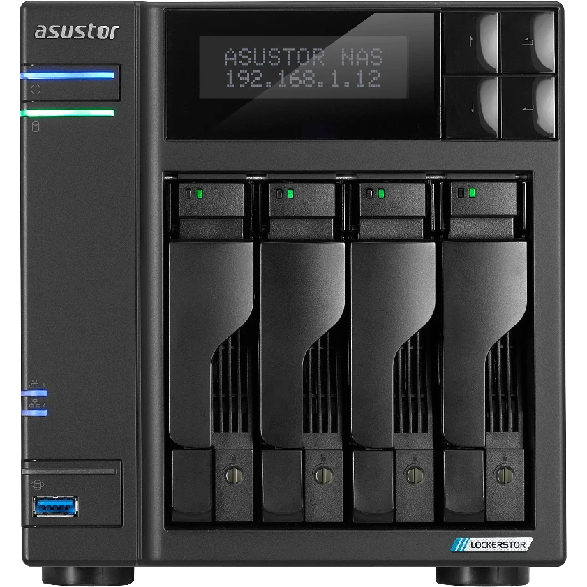 Система хранения данных ASUSTOR AS6704T V2/ ASUSTOR AS6704T V2 (90IX01N4-BW3S00)