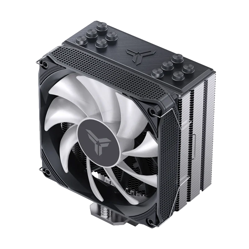 Кулер для процессора/ CPU Cooler JONSBO PISA A5 ARGB (265W, 4-pin PWM, 153mm, Al/Cu, 5x6mm, ARGB, 1x120mm, 81.27CFM, 36.8dBA, 1850RPM, S: 1851/1700/1200/115X, AM4/AM5 Grey) (PISA A5 ARGB GREY)