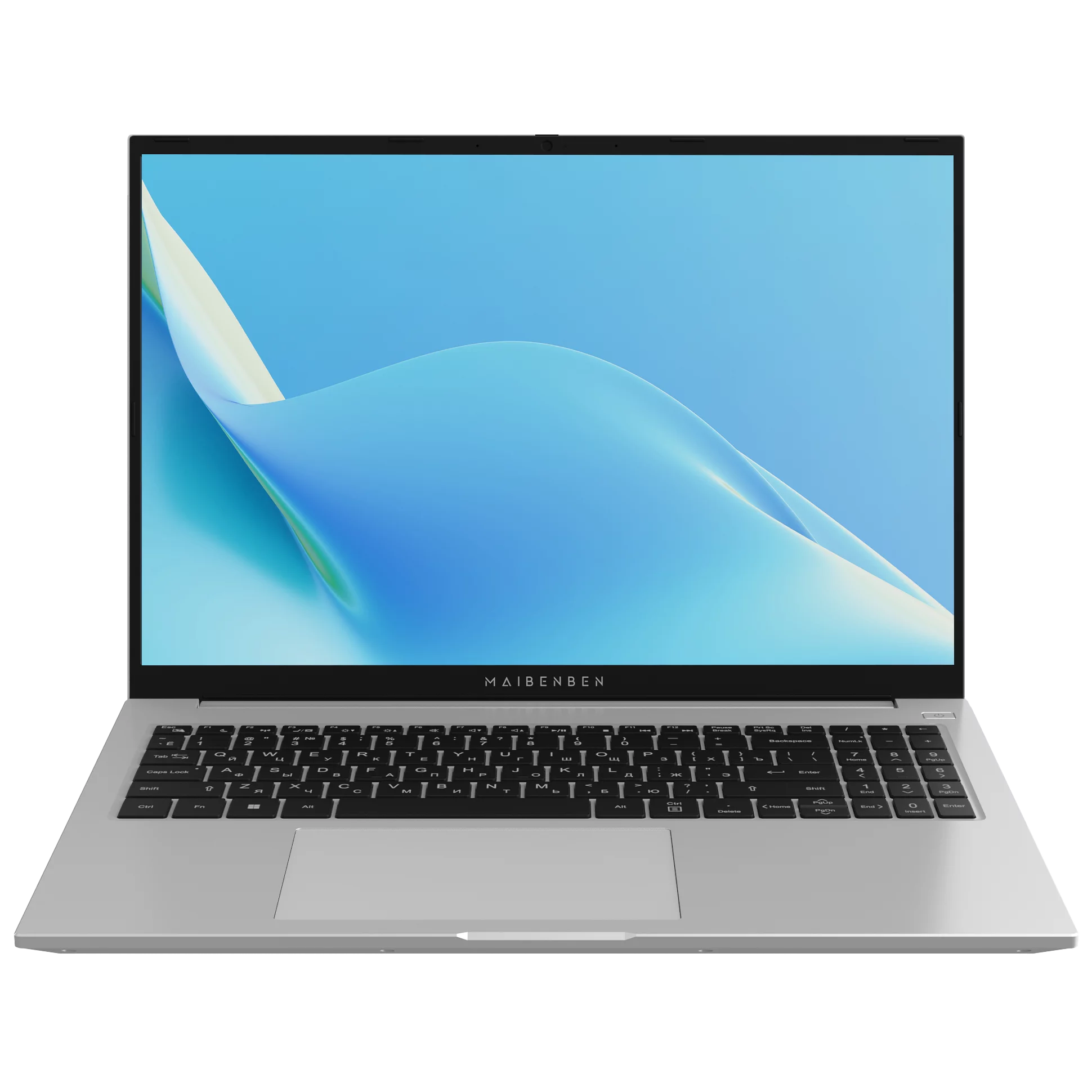 Maibenben M16B 16"(1920x1200 (матовый) IPS)/AMD Ryzen 3 4300U(2.7Ghz)/8192Mb/512PCISSDGb/Int:AMD Radeon/Cam/BT/WiFi/55WHr/war 1y/1.89kg/Silver/Linux (M16B-R343UMB1SLSRE0)