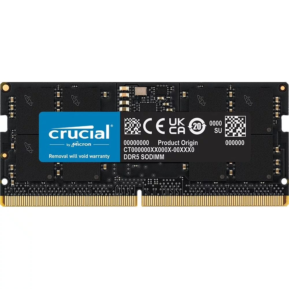 Модуль памяти 16GB Crucial DDR5 5600 SO DIMM Classic Non-ECC, CL46, 1.1V, RTL (CT16G56C46S5T)