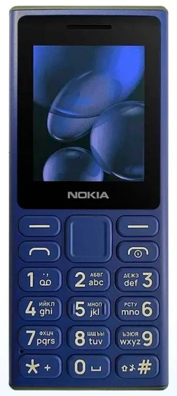 Мобильный телефон Nokia 108 DS TA-1627 голубой моноблок 2" 126x160 Series 30+ GSM900/ 1800 Protect MP3 (SP01Z07Z1983Y)