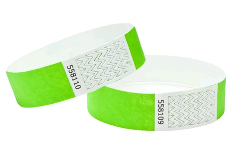 Упаковка браслетов (6 рулонов в упаковке) Zebra Wristband, Polypropylene, 1x11in (25.4x279.4mm); Direct thermal, Z-Band Direct, Adhesive closure, 1in (25.4mm) core, 200/ roll, 6/ box, Green (10004443-4)