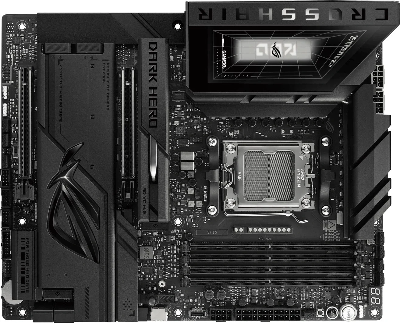 Материнская плата Asus ROG CROSSHAIR X870E DARK HERO Socket AM5 AMD X870E 4xDDR5 ATX AC`97 8ch(7.1) 1 x 10Gigabit + 1 x 5Gigabit RAID+HDMI