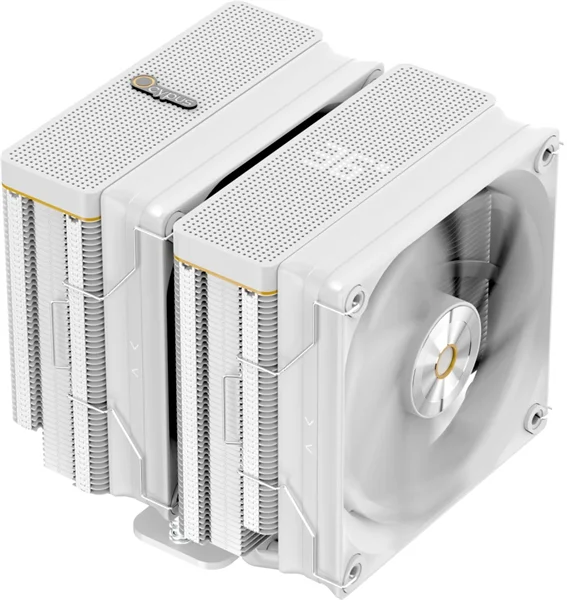Кулер для процессора Ocypus Iota A62 WH, 2x120mm FAN, Display Panel, 6 HEAT PIPES, 4-PIN PWM, 500-2000 RPM, 29DBA, FDB, LGA115X/1200/1700/18XX, AM4/AM5