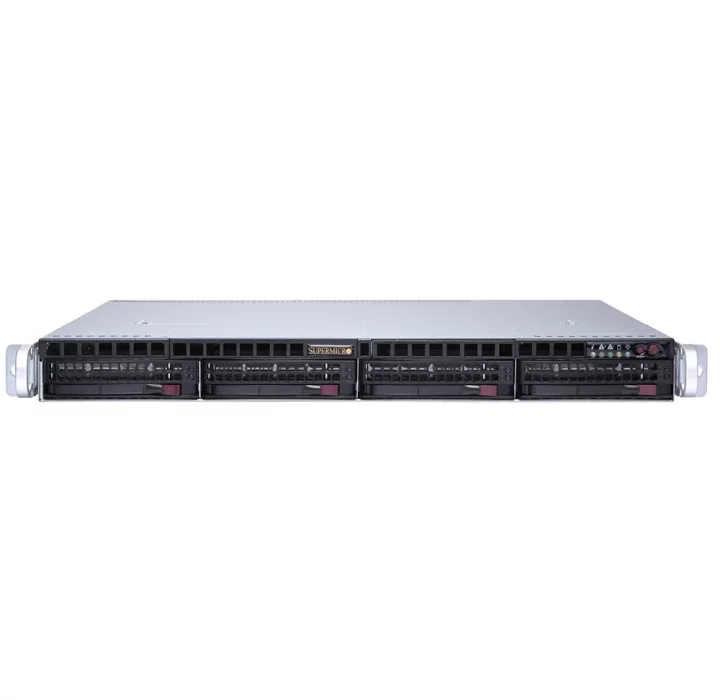 Серверная платформа Supermicro SuperServer 6019P-MTR/ noCPU (x2)/ no RAM (x8)/ noHDD (up 4LFF)/ iC621/ 2x GbE/ 2x 600W (up 2) (SYS-6019P-MTR)
