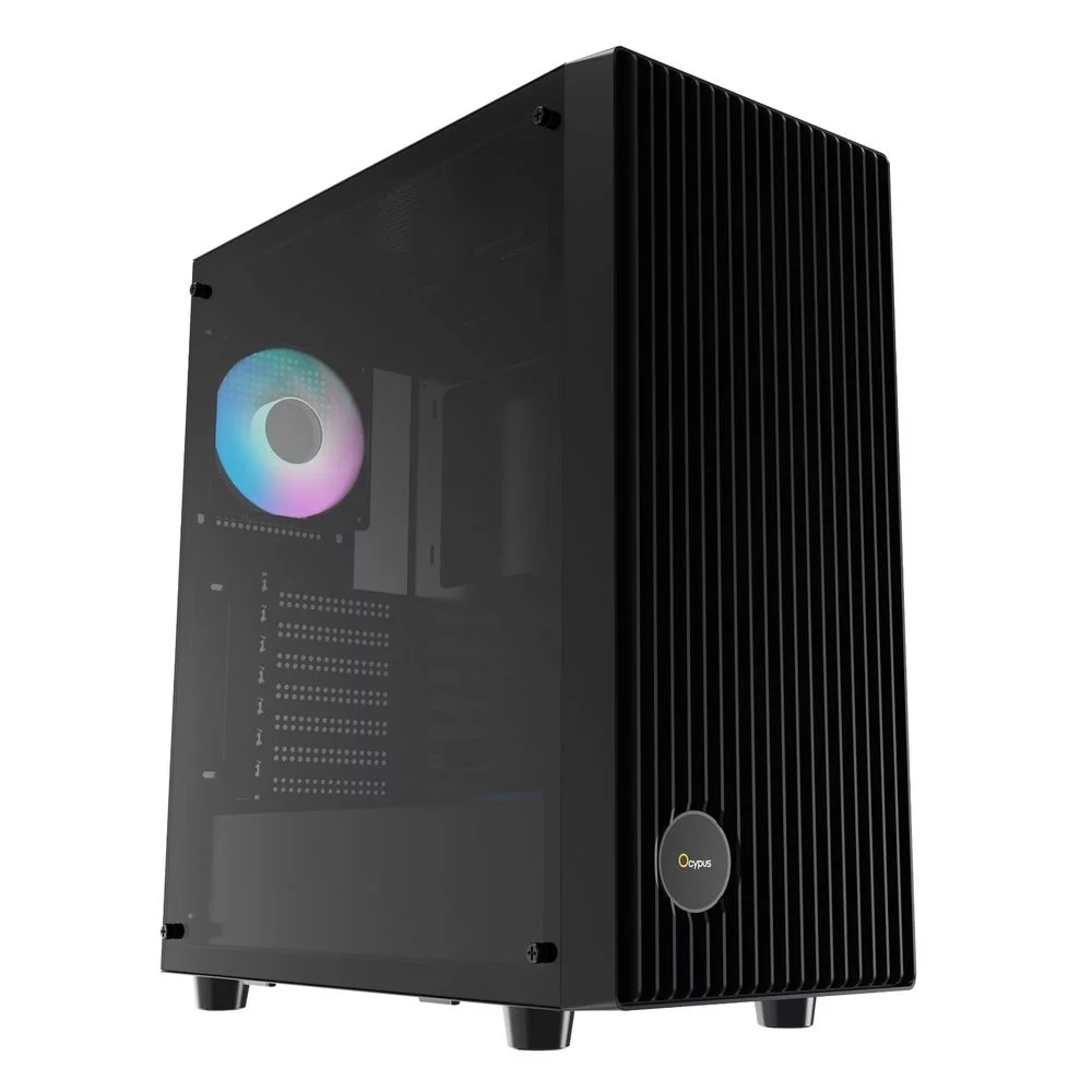 Корпус Case Ocypus Gamma C70 BK ARGB ATX / win / black / 4 ARGB fans / no PSU / Tempered Glass (GAMMA-C70-BKG400XX-GL)