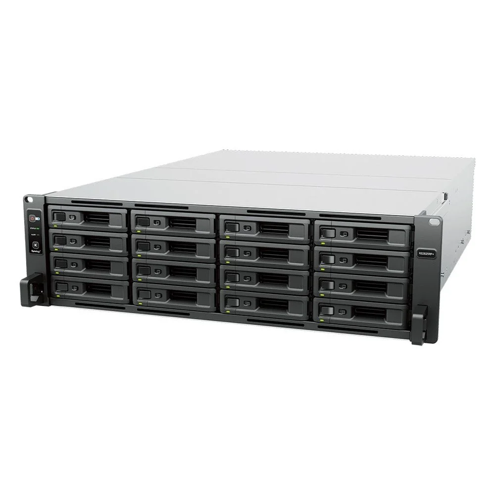 Система хранения данных Synology Rack 3U QC3,35GhzCPU/ 8Gb(32)/ RAID0,1,10,5,6/ 16hot plug (3,5' or 2,5')/ upto 28hp with RX1225RP/ 2xUSB3.2/ 2xGbE/ 1x10GbE (1xExp.)/ iSCSI/ 2xPS/ no rail/ 1YW repl RS2821RP+ (RS2825RP+)