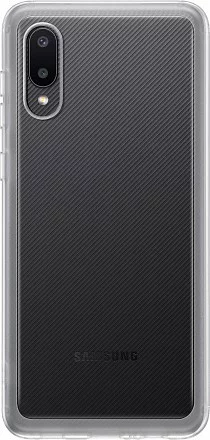 Чехол (клип-кейс) Samsung для Samsung Galaxy A02 Soft Clear Cover прозрачный (EF-QA022TTEGRU)