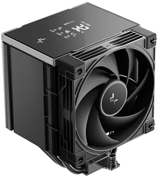 Кулер для процессора DEEPCOOL AK500 G2 DIGITAL NYX LGA1851/1700/1200/115X/AM5/AM4 (9шт/кор, TDP 240W, PWM, Fan 120mm, 5 тепл. Трубок, Copper Base, черный) RET (R-AK500G2-BKNNMN-GJD-1)
