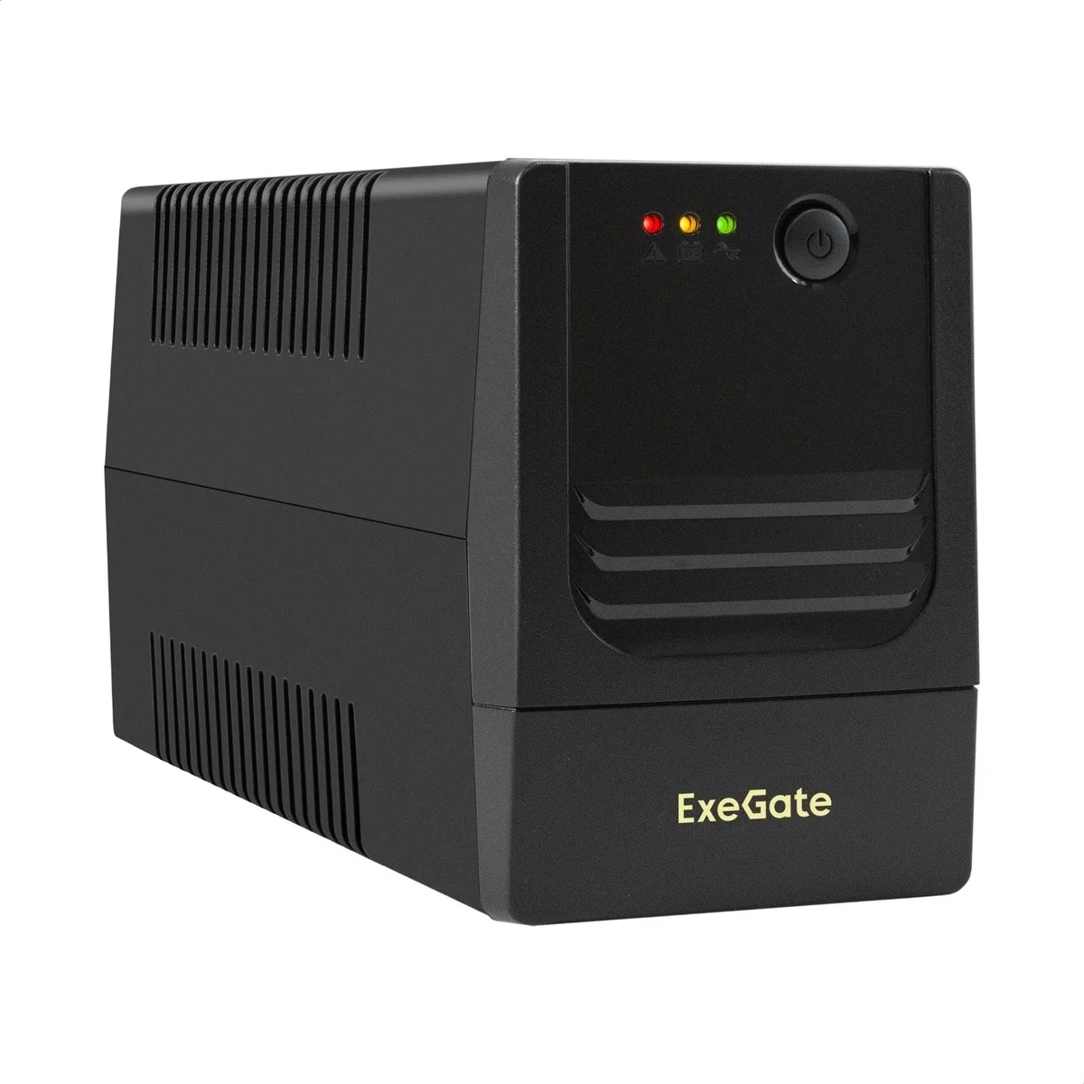 Exegate EX299468RUS ИБП ExeGate Power NB-400.LED.AVR.2SH (400VA/240W, LED, AVR, 2*Schuko, батарея 12V 4.5Ah, Black)