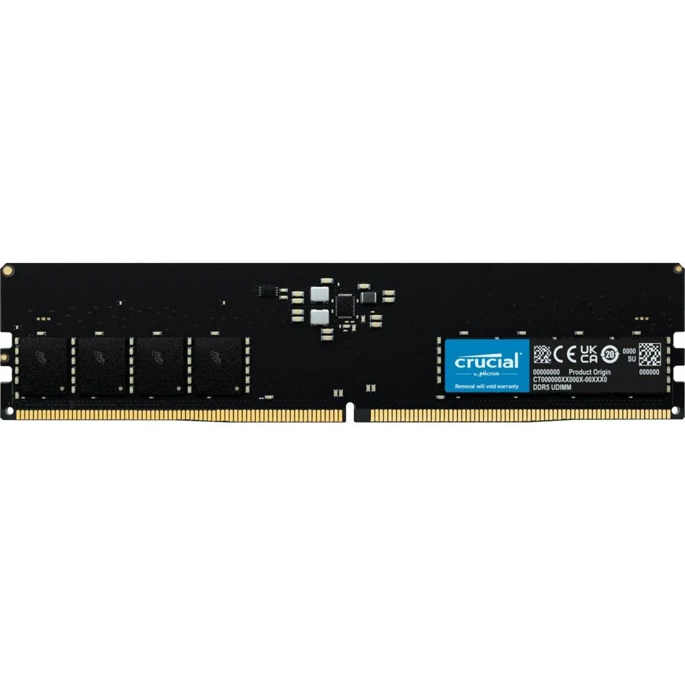Оперативная память Crucial by Micron 32GB DDR5-5600 UDIMM (CT32G56C46U5) CL46 1.1V 1 Year Warrаnty