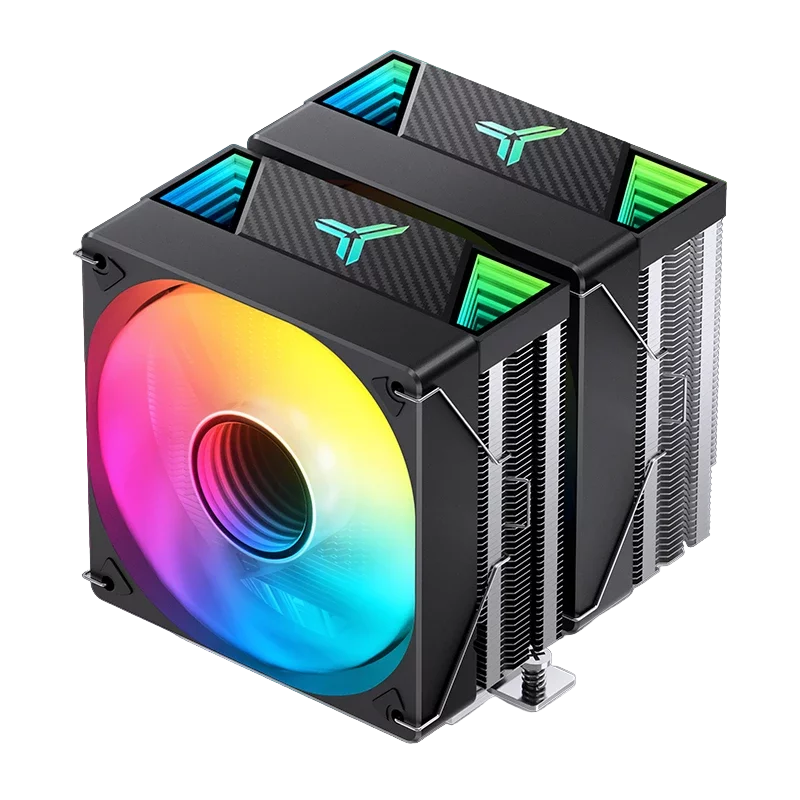 Кулер для процессора/ CPU Cooler JONSBO CR-3000 ARGB (260W, 4-pin PWM, 160mm, Al/ Cu, 7x6mm, ARGB, 2x120mm, 59.48CFM, 32.0dBA, 1500RPM, S: 1851/ 1700/ 1200/ 115X/ 2011, AM4/ AM5 Black) (CR-3000 ARGB BLACK)