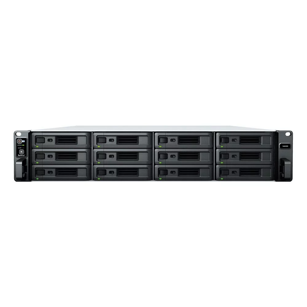 Synology(Rack 2U)12C 2,1 GhzCPU/ 16Gb(128)/ RAID0,1,10,5,6/ up to 12 HP SATA,SAS(3,5' 2,5') up to 96 (RX1222sas x 7)/ 2xUSB/ 4GE+2x10GE(RJ-45)/ 2Expslot/ iSCSI/ 2xIPcam(up to128)/ 2xPSU/ no rail/ 1YW (SA3610)