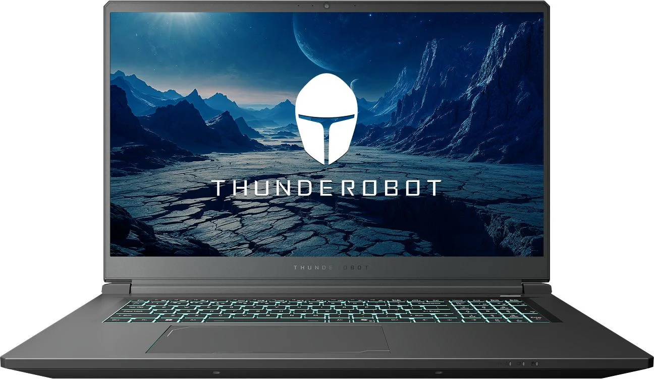 Ноутбук Thunderobot Range 17 G2A Evo Ryzen 7 H255 16Gb SSD1Tb NVIDIA GeForce RTX5050 8Gb 17.3" IPS FHD (1920x1080) Windows 11 Pro black WiFi BT Cam (JT009U00QRU)