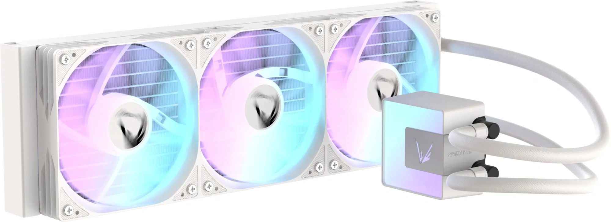 Система водяного охлаждения Formula V Line ICE JET GLOW 360 WH, 360mm, 3x120mm, ARGB fans, LGA115X/1200/1700/1851, AM4/AM5