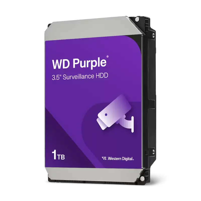 Жесткий диск/ HDD WD SATA3 1Tb Purple Video IntelliPower 5400 6Gb/ s 64Mb 1 year warranty (WD10PURZ-85BDSY0)