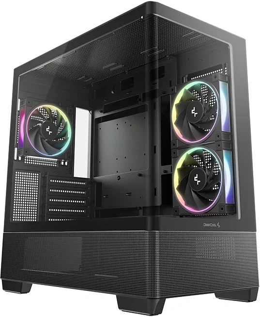 Корпус Deepcool CG380U 3F черный без БП mATX 6x120mm 3x140mm 2xUSB3.0 audio bott PSU (R-CG380U-BKAGM3-G)