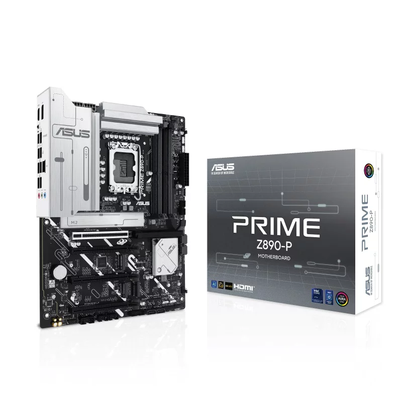 Материнская плата ASUS PRIME Z890-P, LGA1851, Z890, 4*DDR5, 4*SATA, 4*M.2, 3*USB 3.2, 4*USB 2.0, Type-C, 4*PCIx16, HDMI+DP, ATX (90MB1I50-M0EAY0)