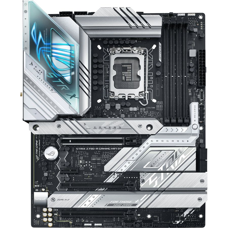 Материнская плата ASUS ROG STRIX Z790-A GAMING WIFI D4, LGA1700, Z790, 4*DDR4, 4*SATA, 4*M.2, 6*USB 3.2, 2*USB 2.0, Type-C, 3*PCIx16, 1*PCIx1, DP+HDMI, ATX (90MB1CN0-M0EAY0)