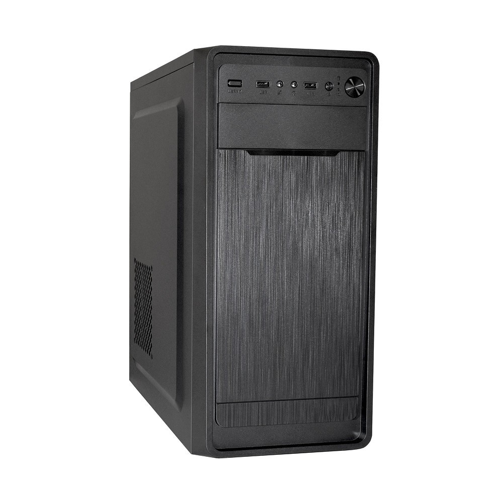 Exegate EX283073RUS Корпус Miditower ExeGate XP-332 Black, ATX, , 2*USB, Audio