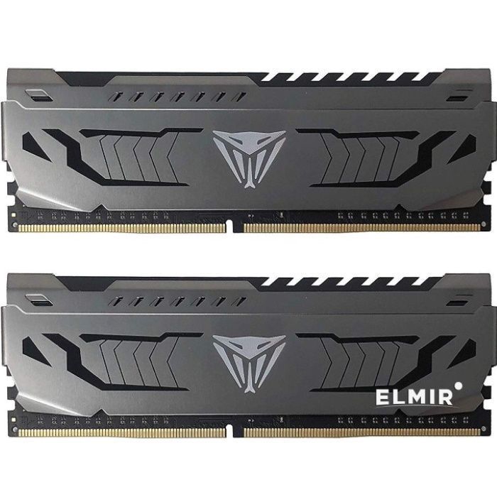 Комплект памяти Patriot Viper Steel 64GB PC25600 DDR4 KIT2 3200MHz CL16 UDIMM 1.35V (PVS464G320C6K)