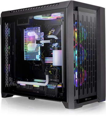 Корпус Thermaltake CTE C750 TG ARGB черный без БП ATX 3x140mm 4xUSB3.0 1xUSB3.1 audio bott PSU (CA-1X6-00F1WN-01)