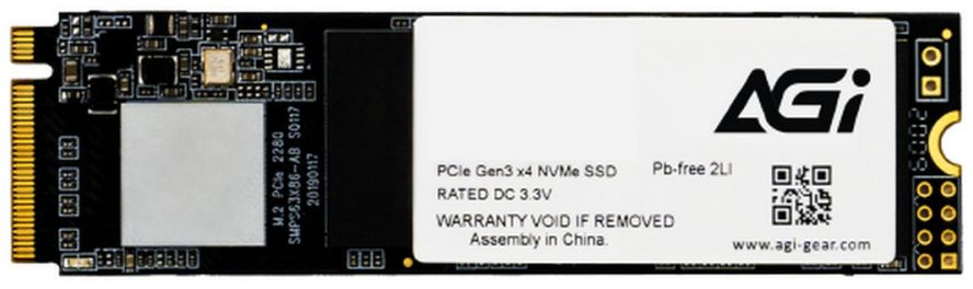 Накопитель SSD AGi PCIe 3.0 x4 1TB AGI1T0GIMAI298 AI298 M.2 2280