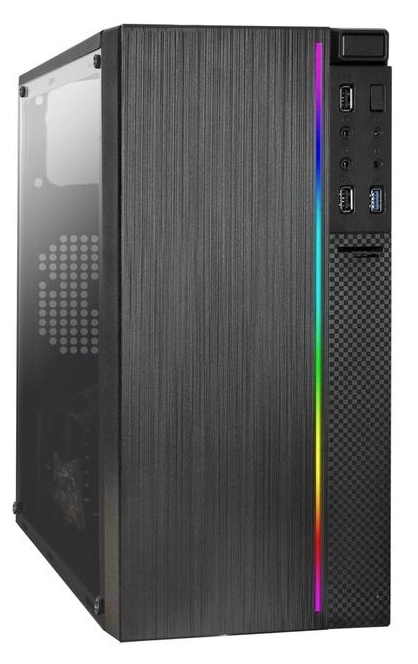 Компьютер IRU Game 510H6SEA MT Ryzen 5 5600 (3.5) 16Gb SSD512Gb RTX3050 6Gb FreeDOS GbitEth 500W черный (2073973)