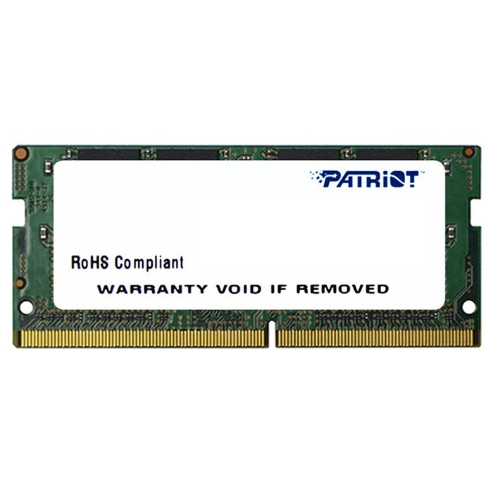 Модуль памяти Patriot 8GB DDR4 2133MHz PC17000 SODIMM CL15 1.2V RTL (PSD48G213381S)