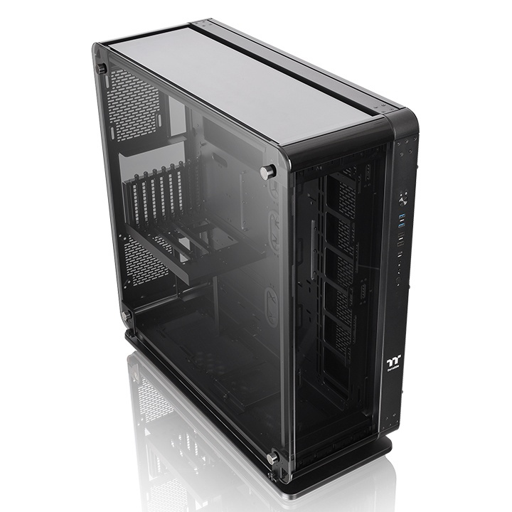 Корпус Thermaltake Core P8 TG черный без БП ATX 18x120mm 12x140mm 2xUSB2.0 2xUSB3.0 audio bott PSU (CA-1Q2-00M1WN-00)