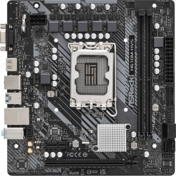 Материнская плата ASROCK H610M-HVS, LGA1700, H610, 2*DDR4, 4*SATA, 2*USB 3.2, 4*USB 2.0, 1*PCIx16, 1*PCIx1, D-Sub+HDMI, mATX