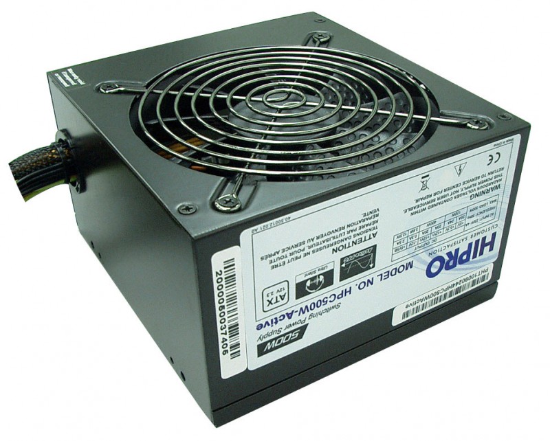 Блок питания Hipro ATX 500W HPC500W-Active 80+ bronze 24pin APFC 120mm fan 4xSATA RTL