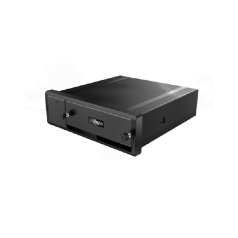 Мобильный IP-видеорегистратор, Поддержка 4* PoE IP и 2 канала HDCVI DSM/ ADAS сжатие: H.265+/ H.265/ H.264+/ H.264 запись всех каналов до 1080р выход VGA M16 авиационный разъем HDMI, Видеоаналитика: Подде (DHI-MNVR8104-GCWI)