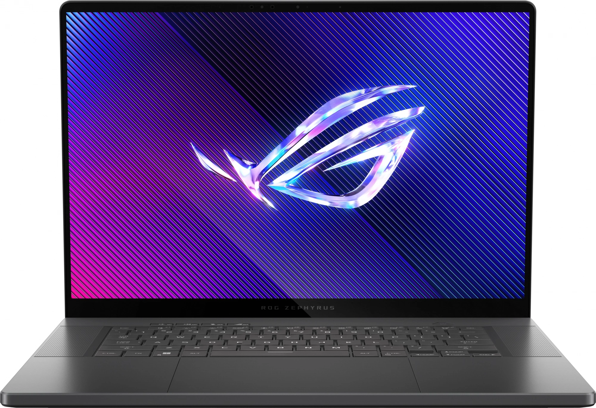 Ноутбук/ ASUS ROG Zephyrus G16 GU605CR-QR180 16"(2560x1600 OLED 240Hz)/Intel Core Ultra 9 285H(3.7Ghz)/32768Mb/2TbPCISSDGb/noDVD/Ext:NVIDIA GeForce RTX 5070 Ti(12288Mb)/Cam/BT/WiFi/90WHr/war 1y/1.95kg/Eclipse Gray/noOS + чех (90NR0LZ5-M009D0)