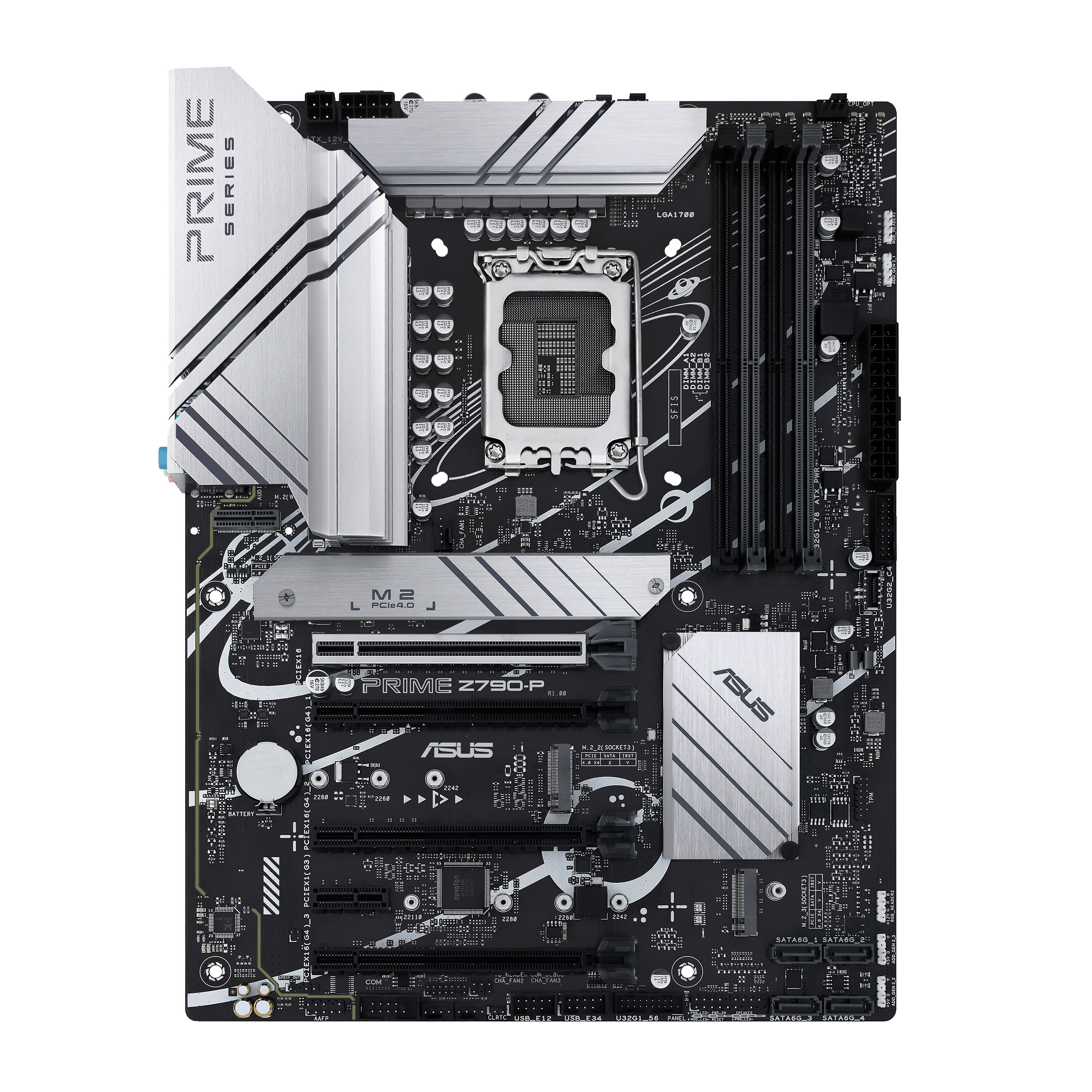 Материнская плата ASUS PRIME Z790-P, LGA1700, Z790, 4*DDR5, 4*SATA, 3*M.2, 3*USB 3.2, 4*USB 2.0, Type-C, 4*PCIx16, 1*PCIx1, HDMI+DP, ATX (90MB1CK0-M1EAY0)