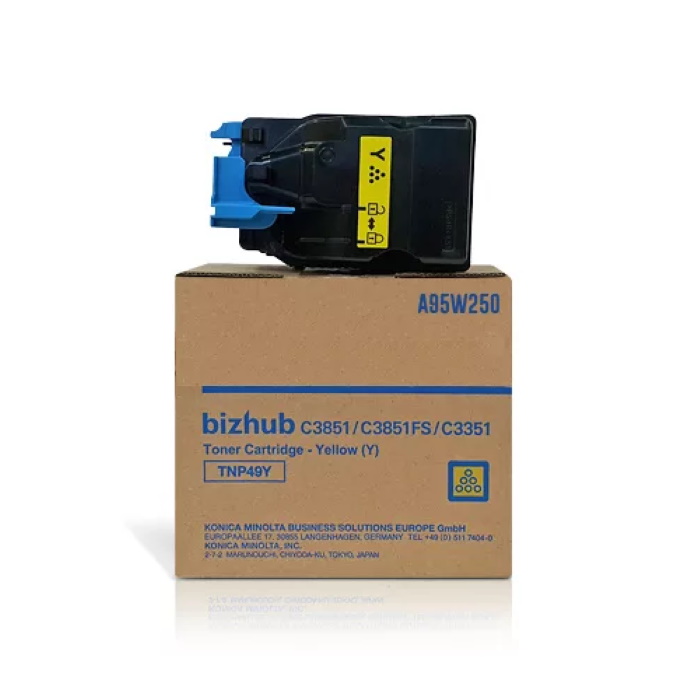 Тонер-картридж Konica-Minolta TNP-49Y желтый для bizhub C3351/ C3851 (A95W250)