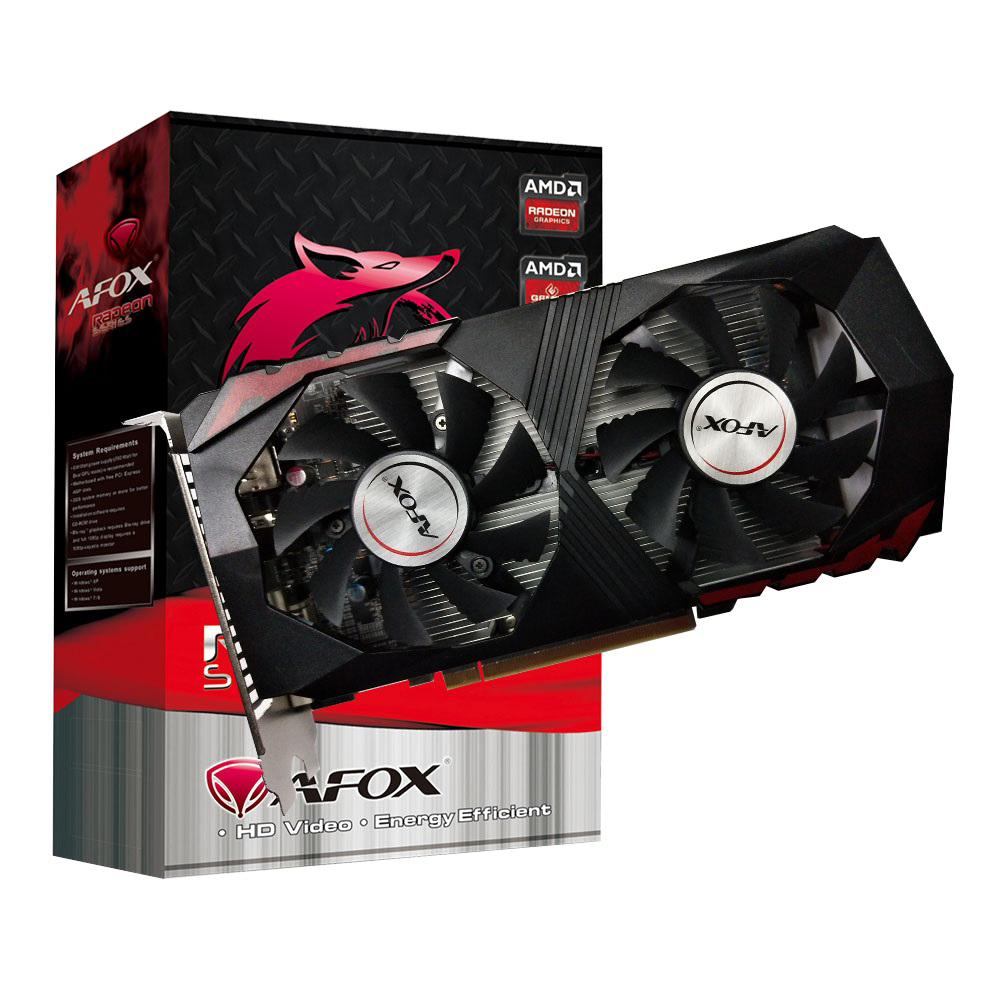 Видеокарта Afox RX560 4GB GDDR5 128bit DVI DP HDMI 2FAN RTL {20} (783583) (AFRX560-4096D5H4-V2)