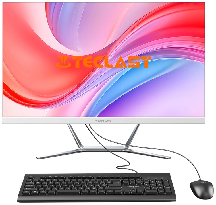 Моноблок Teclast K24 Air 23.8" Full HD i5 14400 (2.5) 16Gb SSD512Gb UHDG 730 Windows 11 Pro GbitEth WiFi BT 120W клавиатура мышь белый 1920x1080 (K24 AIR 1440016G512KRU)