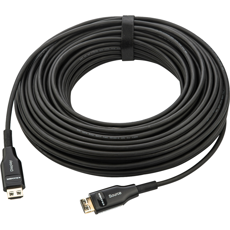 Малодымный гибкий оптоволоконный кабель HDMI (Вилка - Вилка), поддержка 4К 60 Гц (4:4:4), 20 м/ Малодымный гибкий оптоволоконный кабель HDMI (Вилка - Вилка), поддержка 4К 60 Гц (4:4:4), 20 м [97-04160 (CLS-AOCH/60F-66)