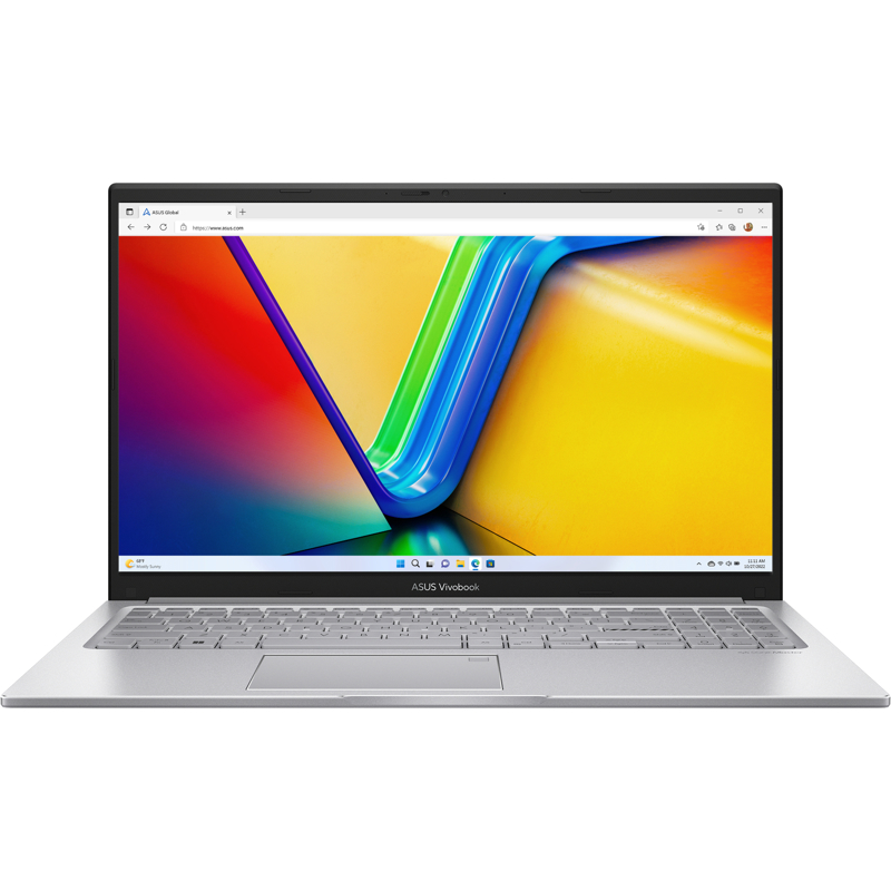 Ноутбук/ ASUS X1504VA-BQ286 15.6"(1920x1080 (матовый) IPS)/Intel Core i5 1335U(1.3Ghz)/8192Mb/512PCISSDGb/noDVD/Int:Intel UHD Graphics/Cam/BT/WiFi/42WHr/war 1y/1.7kg/Cool Silver/DOS (90NB10J2-M00BT0)