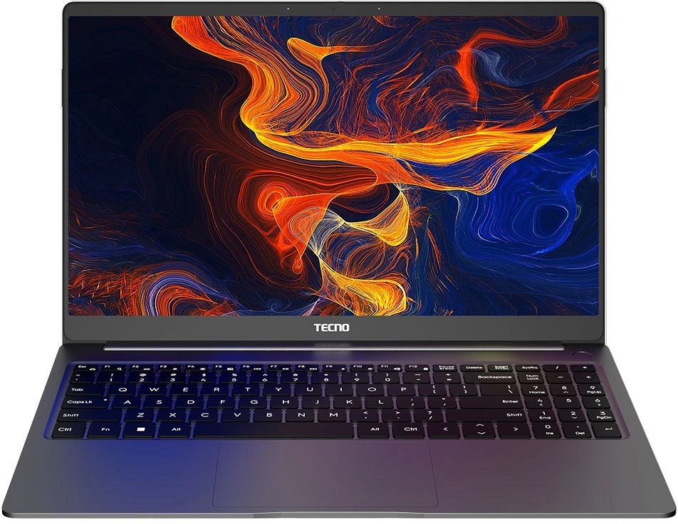 Ноутбук Tecno MegaBook T15RA Core i9 13900HK 16Gb SSD1Tb Intel Iris Xe 15.6" IPS FHD (1920x1080) Windows 11 Home grey WiFi BT Cam 6060mAh (71003300393)
