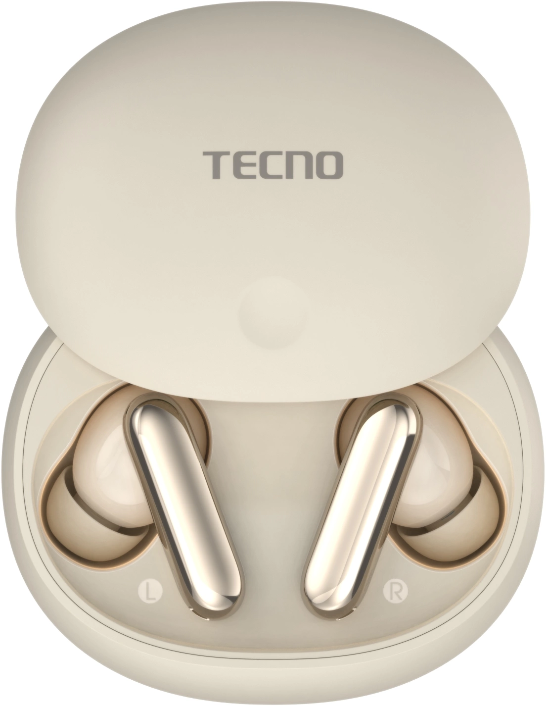 Гарнитура внутриканальные Tecno True 1 Air TU01 кремовый беспроводные bluetooth в ушной раковине (TU01 AIR GREAMY WHITE)