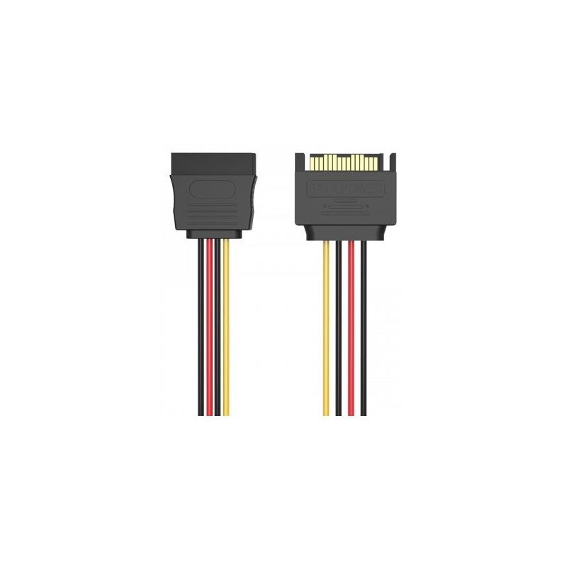 Кабель питания Vention SATA 15 pin M/SATA 15 pin F - 0.3м. (KDABY)