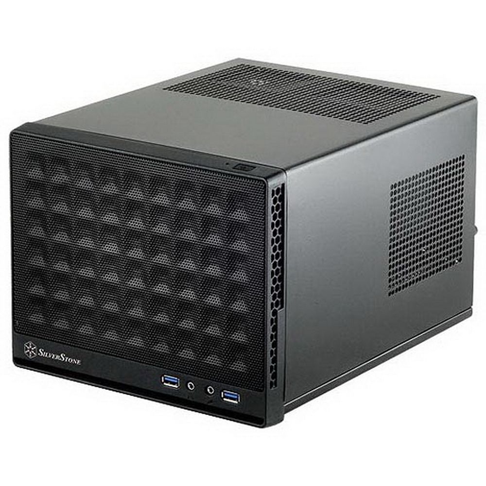 Корпус Silverstone SST-SG13B Sugo Mini-ITX Compact Computer Cube Case, Mesh Front Panel, black, RTL {4} (G410SG13B000020)