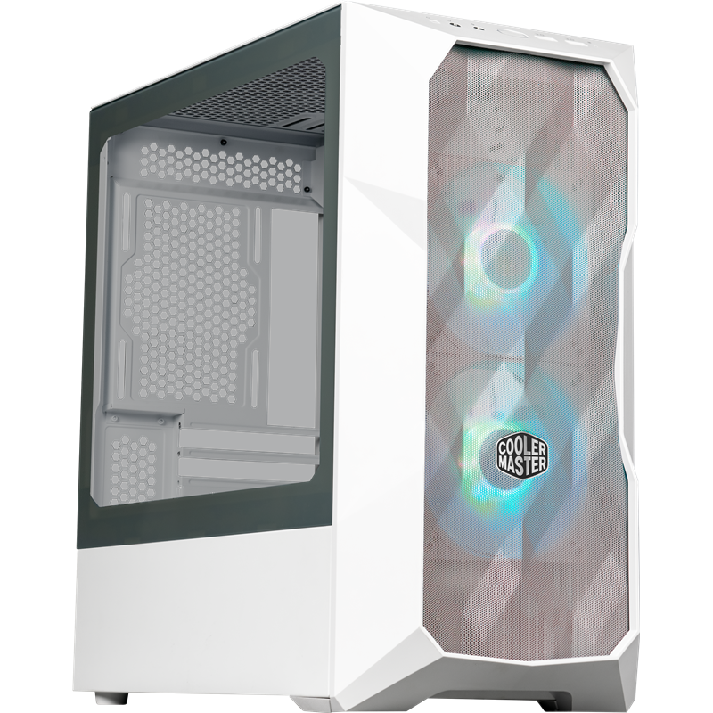 Cooler Master MasterCase TD300 Mesh, USB3.0x2, 2x120ARGBFans, White, mATX, w/ o PSU (TD300-WGNN-S00)