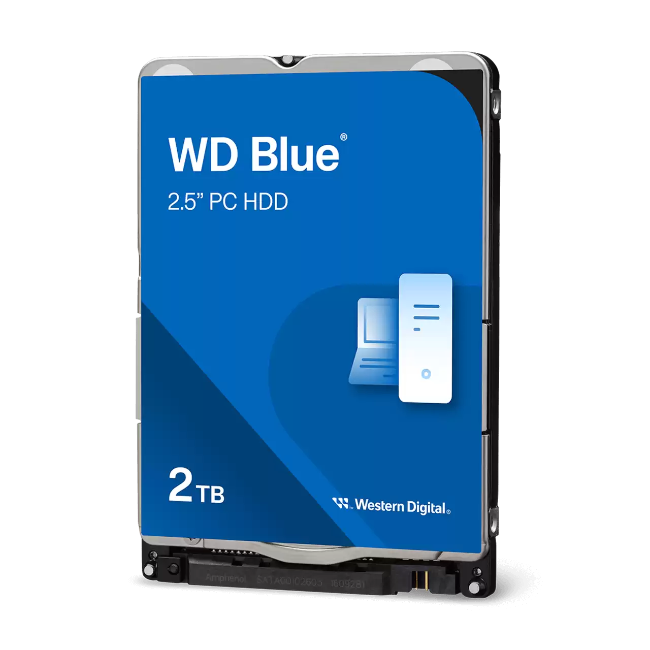 Жесткий диск/ HDD WD SATAIII 2Tb 2.5"" Blue 5400 128Mb 1 year warranty (replacement ST2000LM015, ST2000LM007) (WD20SPZX-00UA7T0)