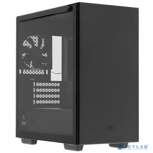 корпус Deepcool MACUBE 110 BK без БП, боковое окно (закаленное стекло), черный, mATX