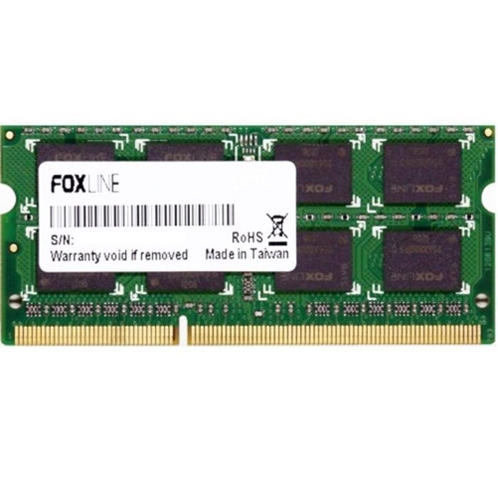 Память оперативная/ Foxline SODIMM 8GB 1600 DDR3 CL11 (512*8) (FL1600D3S11-8G)