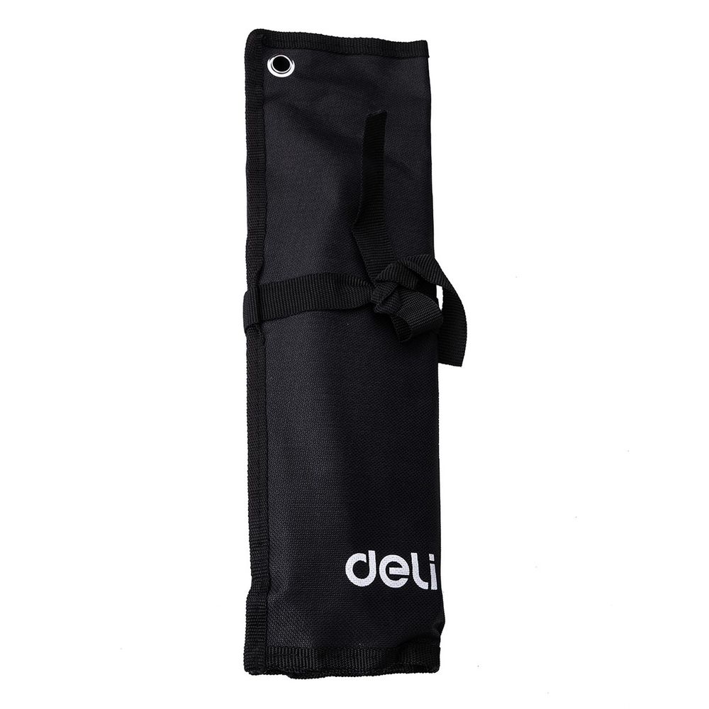 Ключи Deli Набор комбинированных гаечных ключей 12 шт Deli DL130012A размеры 6,8,10,11,12,13,14,15,17,19,22,24мм, матовая хромированная поверхность, чехол из ткани Оксфорд