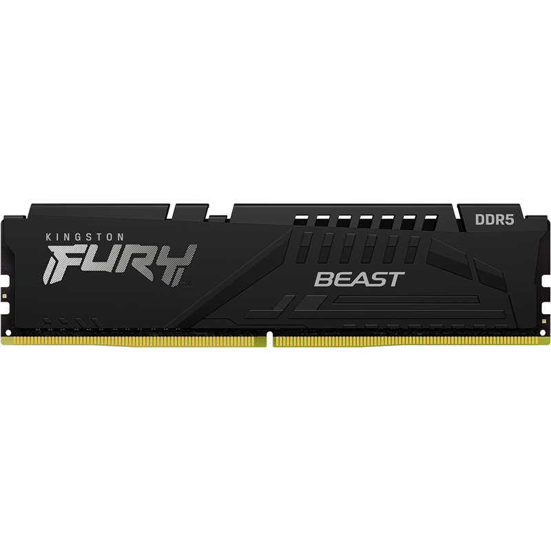 DDR 5 DIMM 16Gb PC44800, 5600Mhz, Kingston FURY Beast Black XMP CL40 (KF556C40BB-16) (retail)